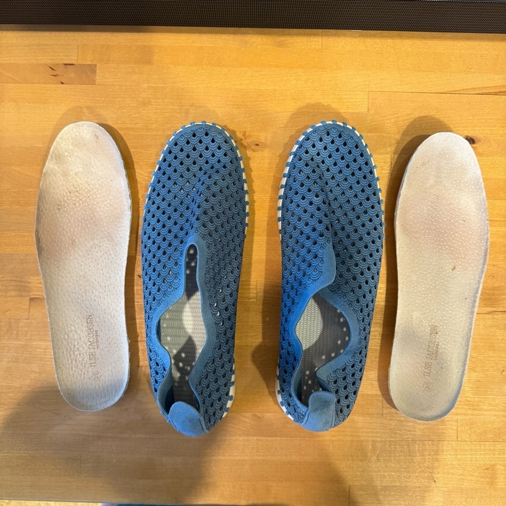 ILSE Jacobsen Hornbak Laser Cut, Tulip Shoes, Blue, Size 38/7 - Picture 3 of 12